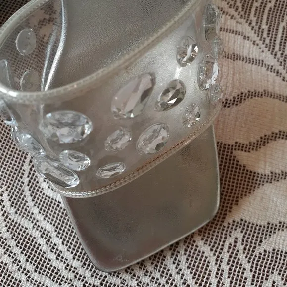 Sergio Rossi Clear with Rhinestone Detail Shoes