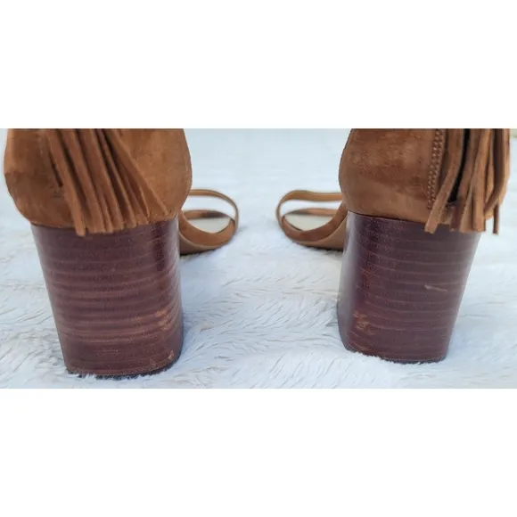Seychelles brown suede block heel sandals
