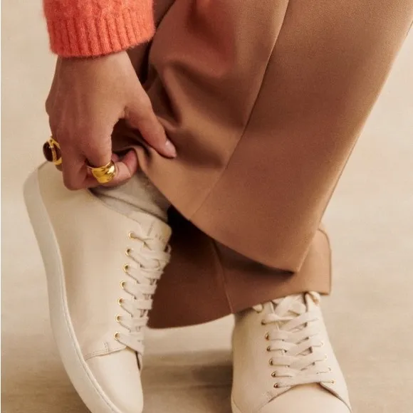 Sezane Jack Leather Trainers sneakers 10