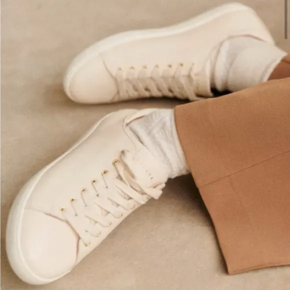 Sezane Jack Leather Trainers sneakers 10