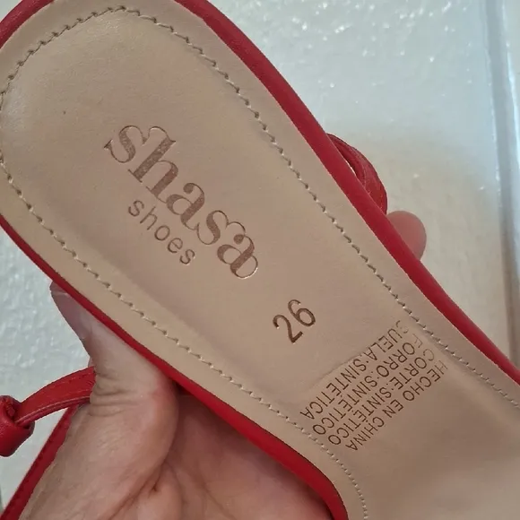Shasa  Shoes Red Sandals for Women