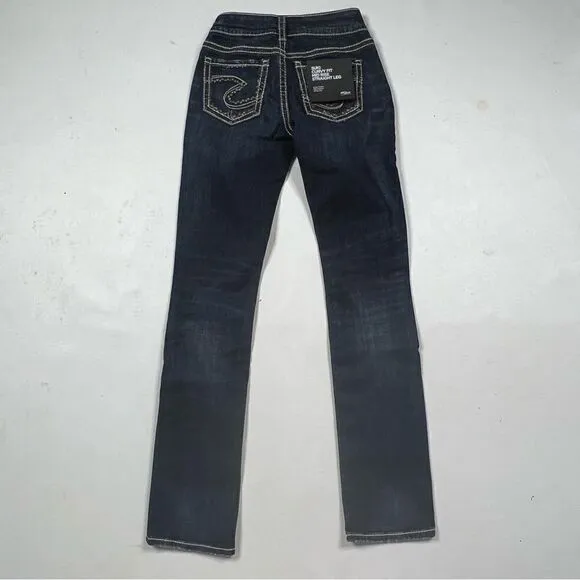 Silver | NWT Suki Curvy Fit Mid Rise Straight Leg Jeans
