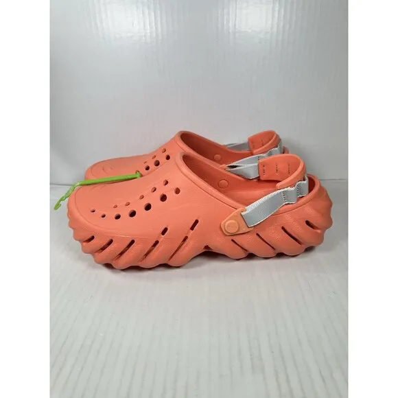 Size 12 Crocs Echo Grapefruit Reflect Backstrap Clog Shoes Comfort Casual Mens