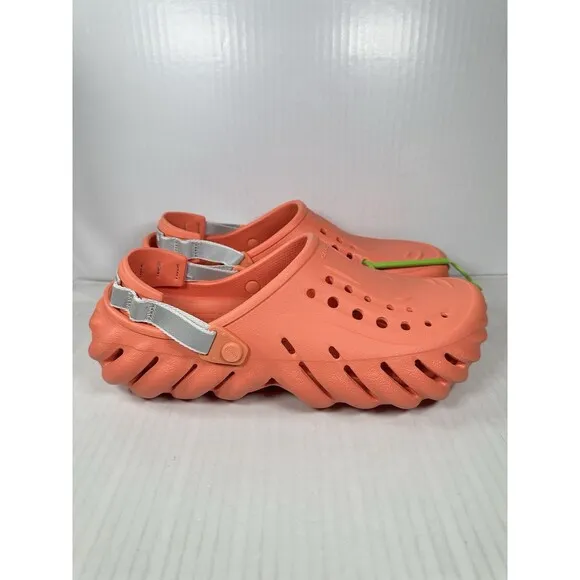 Size 12 Crocs Echo Grapefruit Reflect Backstrap Clog Shoes Comfort Casual Mens