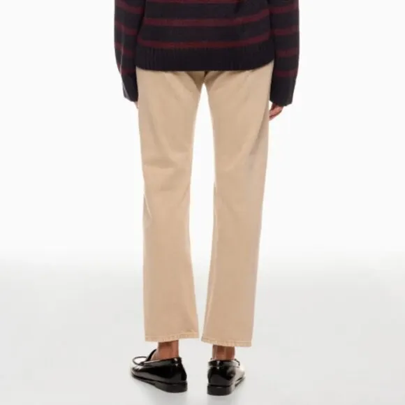Size 2 - LEVI'S - 501 Jeans Cream Straight Leg Rent the Runway RTR $108 msrp