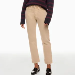 Size 2 - LEVI'S - 501 Jeans Cream Straight Leg Rent the Runway RTR $108 msrp
