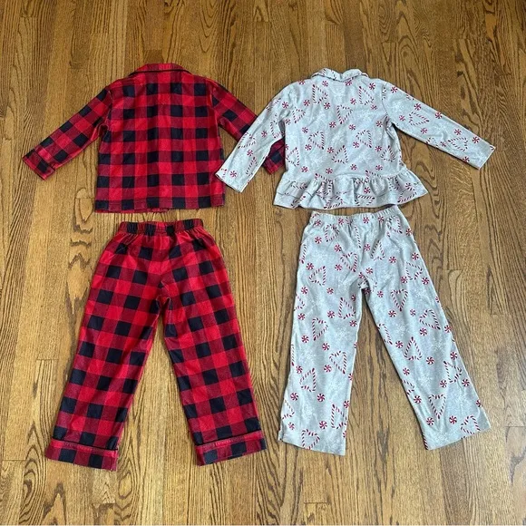 Size 4 / 5 Girls Bundle of Pajama One Pieces &amp; Matching Sets (7 total   1 pants)