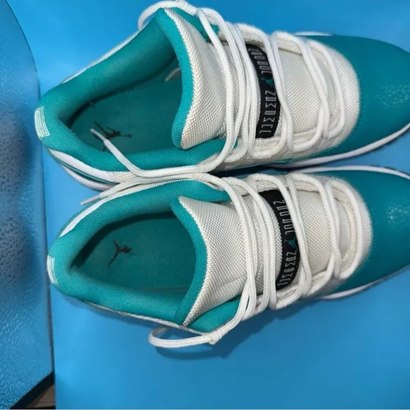 Size 6Y- Jordan 11 Aqua Safari 2014, 580521-143, CLEAN, Preowned, No BOX