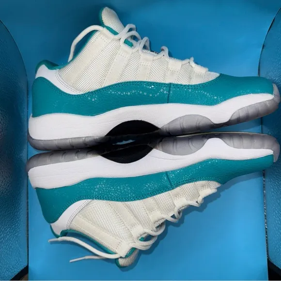 Size 6Y- Jordan 11 Aqua Safari 2014, 580521-143, CLEAN, Preowned, No BOX