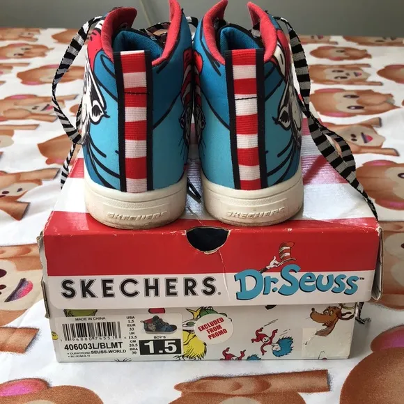 Skecher dr. Seuss sneakers size 1.5 used only one time