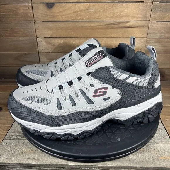 Skechers After Burn Mens Size 9 Extra Wide Fit Slip-On Shoes Memory Foam