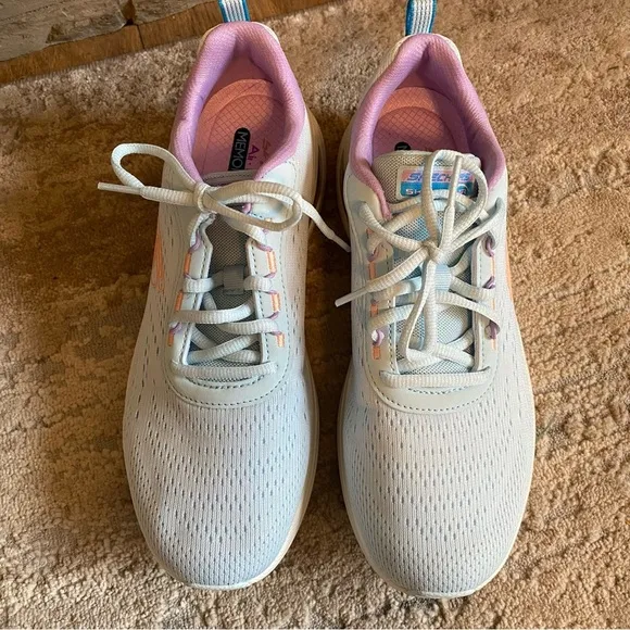 Skechers Blue Skech-Air Meta Aired Out Tennis Shoes Sneakers Lace Up Pastel: 9