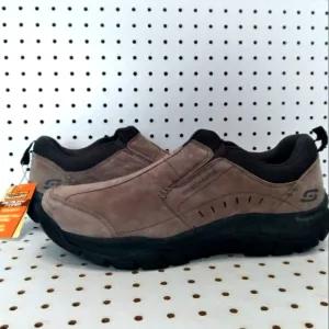 SKECHERS Brown Loafers Comfort RelaxedFIT Memory Foam Men Shoes |  Suede Leather