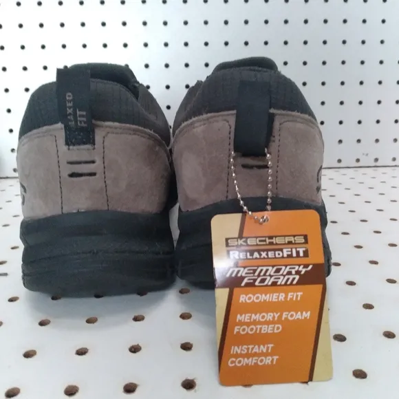SKECHERS Brown Loafers Comfort RelaxedFIT Memory Foam Men Shoes |  Suede Leather