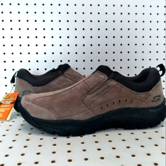SKECHERS Brown Loafers Comfort RelaxedFIT Memory Foam Men Shoes |  Suede Leather