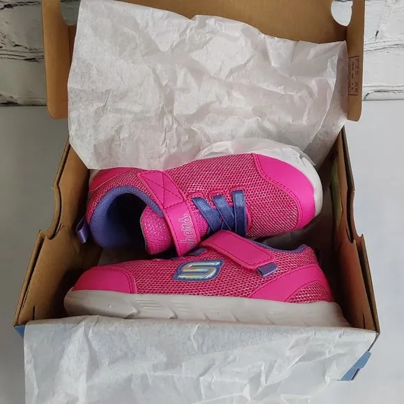 'SKECHERS' COMFY-FLEX  TRAINING SNEAKERS PINK SPARKLE