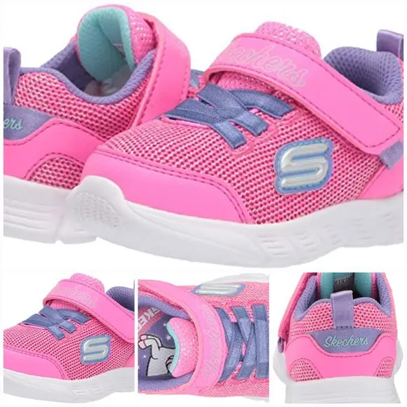 'SKECHERS' COMFY-FLEX  TRAINING SNEAKERS PINK SPARKLE
