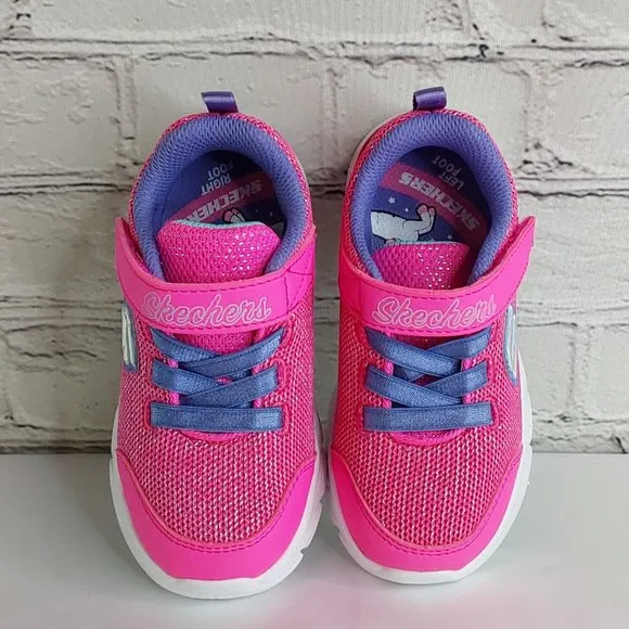 'SKECHERS' COMFY-FLEX  TRAINING SNEAKERS PINK SPARKLE