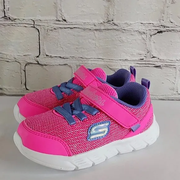 'SKECHERS' COMFY-FLEX  TRAINING SNEAKERS PINK SPARKLE