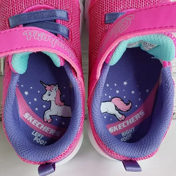 'SKECHERS' COMFY-FLEX  TRAINING SNEAKERS PINK SPARKLE
