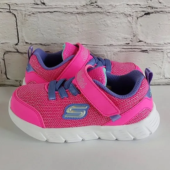 'SKECHERS' COMFY-FLEX  TRAINING SNEAKERS PINK SPARKLE