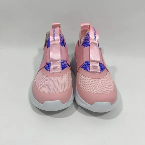 Skechers Girl’s Size 3 Pink Multi Skech Fast 2.0 Slip On Casual Sporty Sneakers
