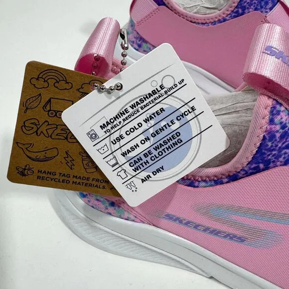 Skechers Girl’s Size 3 Pink Multi Skech Fast 2.0 Slip On Casual Sporty Sneakers