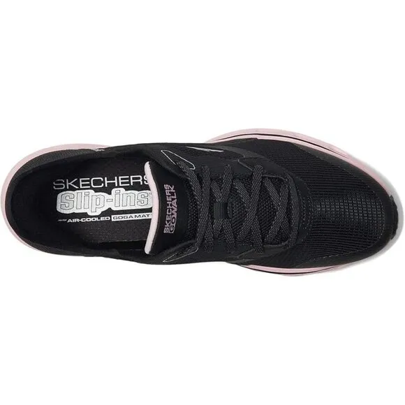 Skechers GO WALK Glide-Step 2.0 Belah Slip-Ins – Women’s Size 7.5 – Black &amp; Pink