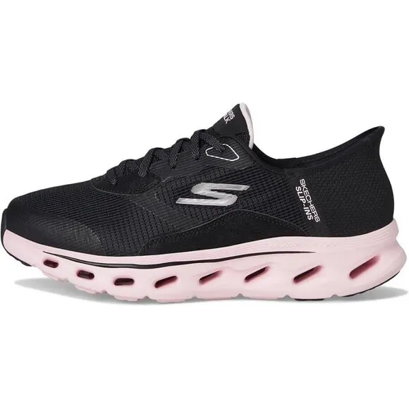 Skechers GO WALK Glide-Step 2.0 Belah Slip-Ins – Women’s Size 7.5 – Black &amp; Pink