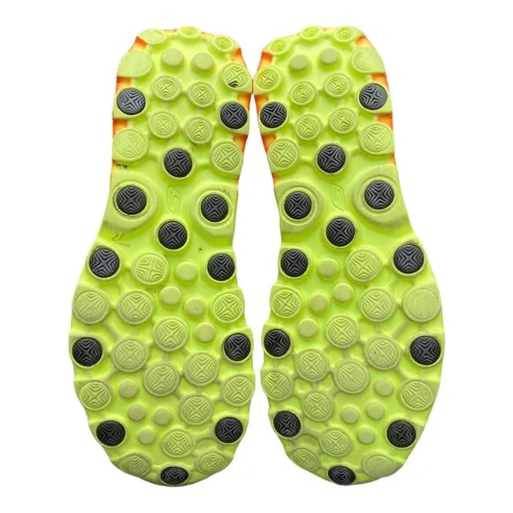 Skechers GOrun 2  Men's US10 Grey neon green orange running minimalist shoes
