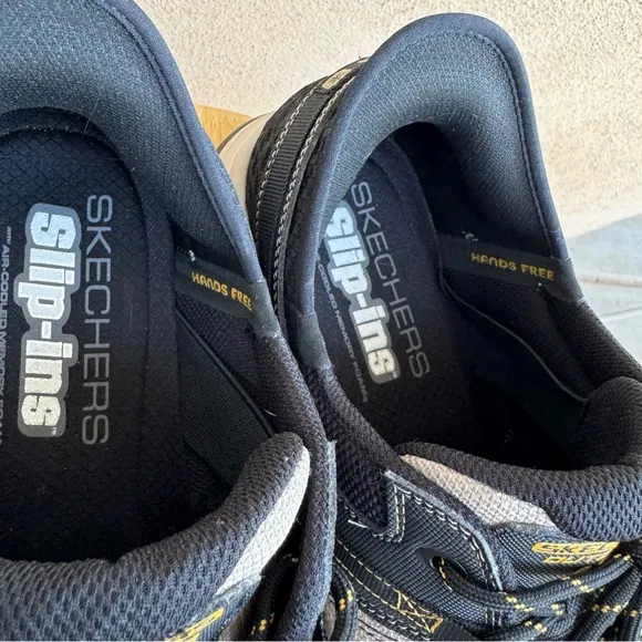 Skechers Gray Black Summit Hands Free Slip In Sneakers Mens 12