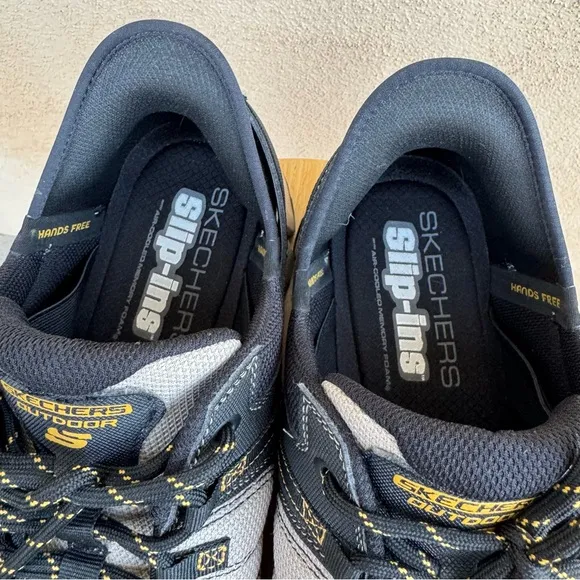 Skechers Gray Black Summit Hands Free Slip In Sneakers Mens 12