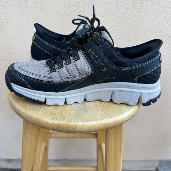 Skechers Gray Black Summit Hands Free Slip In Sneakers Mens 12
