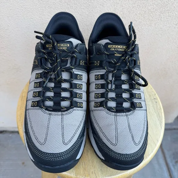 Skechers Gray Black Summit Hands Free Slip In Sneakers Mens 12