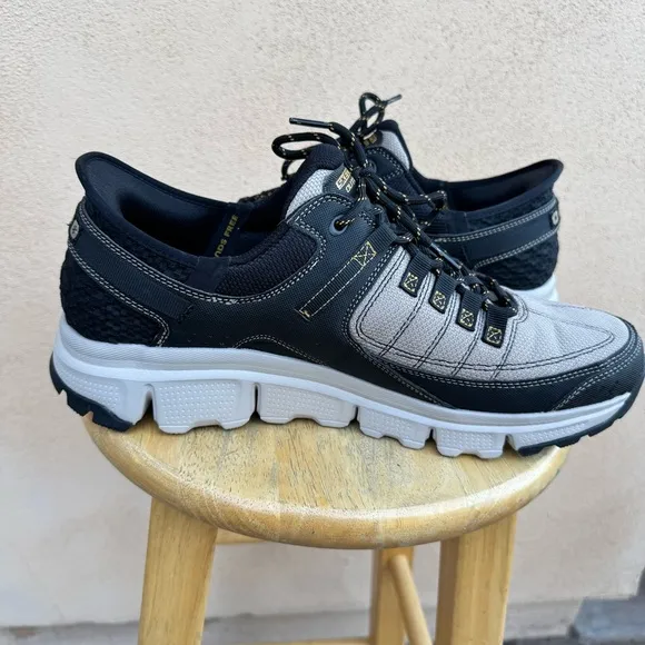 Skechers Gray Black Summit Hands Free Slip In Sneakers Mens 12