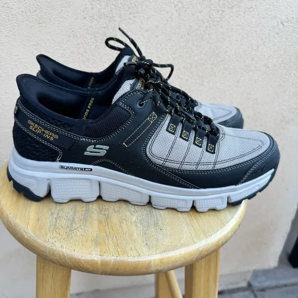 Skechers Gray Black Summit Hands Free Slip In Sneakers Mens 12