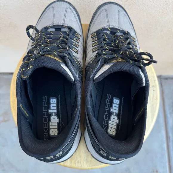 Skechers Gray Black Summit Hands Free Slip In Sneakers Mens 12