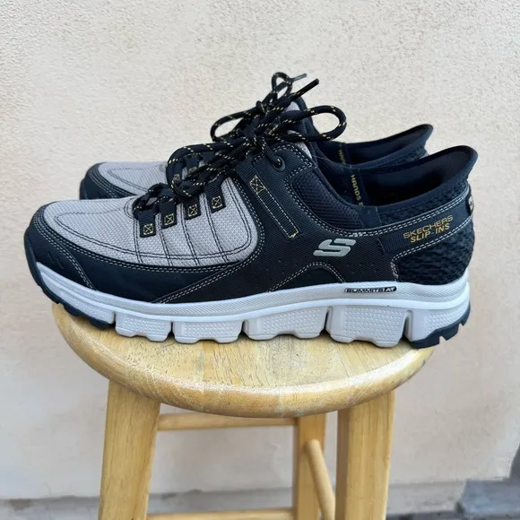 Skechers Gray Black Summit Hands Free Slip In Sneakers Mens 12