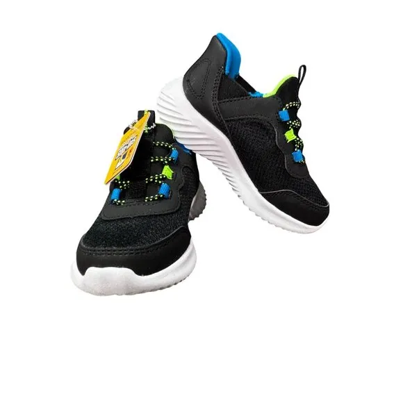 Skechers Kids Slip-Ins Hands-Free Sneakers Black/Blue Size 9 Comfortable