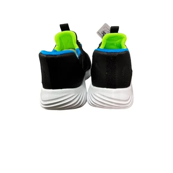 Skechers Kids Slip-Ins Hands-Free Sneakers Black/Blue Size 9 Comfortable