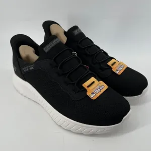Skechers Men 8.5 WIDE Hands Free Slip-ins BOBS Sport Squad Chaos Sneakers Black