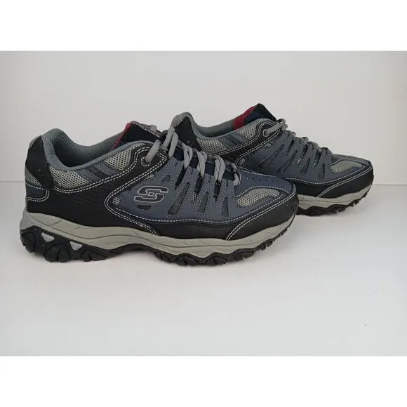 Skechers Men After Burn Memory Fit 50125EWW BLK  Athletic ShoesSneakers Sz 10.5