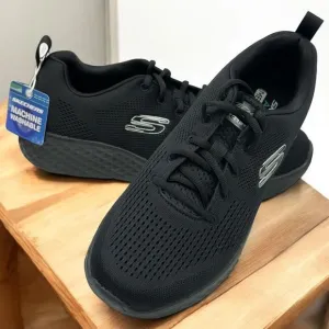Skechers Men’s Air Cooled Memory Foam Lite-Foam Machine Washable Black Size 8