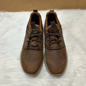 Skechers Mens Dark Brown Air Cooled Memory Foam Classic Fit Casual Shoes 8