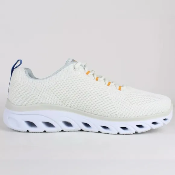 Skechers Men's Elite Flex Air-Cooled Memory Foam Shoes White/Chalk/Blue 16939WMC