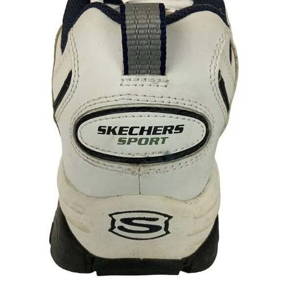 Skechers Mens Energy Afterburn Sneakers Size 12 White Casual Shoes SN 50081