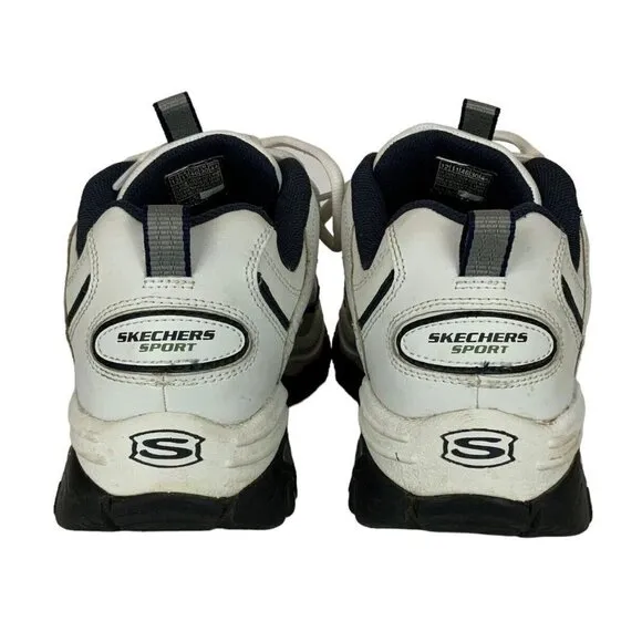 Skechers Mens Energy Afterburn Sneakers Size 12 White Casual Shoes SN 50081