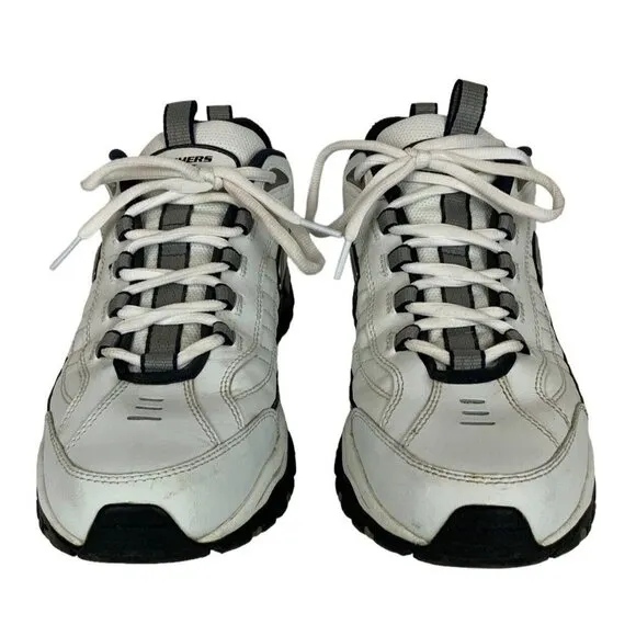 Skechers Mens Energy Afterburn Sneakers Size 12 White Casual Shoes SN 50081