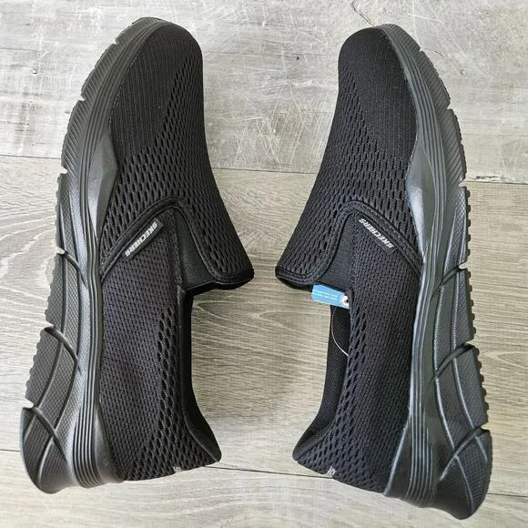 Skechers Mens Relaxed Fit Air-Cooled Memory Foam Shoes 232016 Black Size 10.5