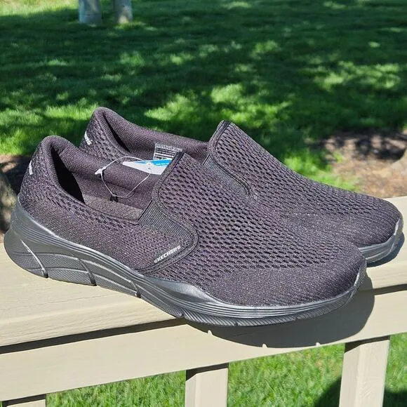 Skechers Mens Relaxed Fit Air-Cooled Memory Foam Shoes 232016 Black Size 10.5